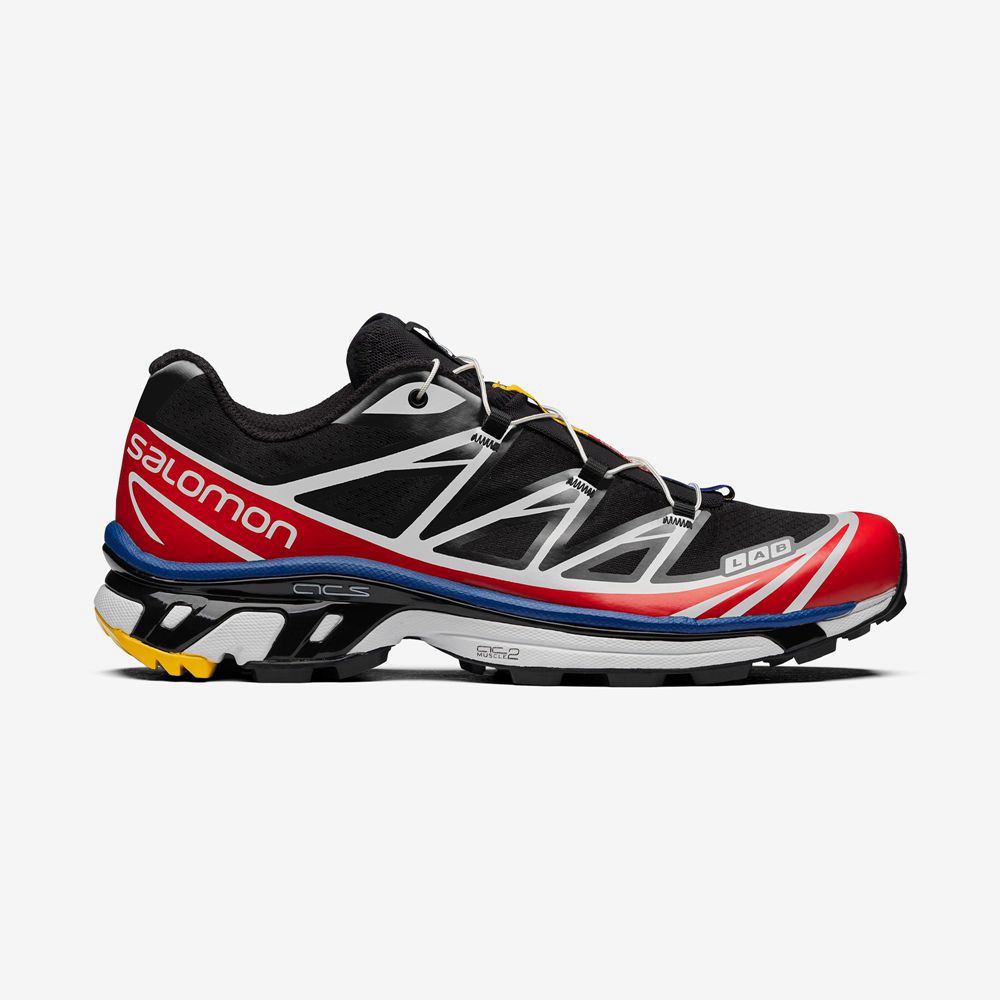 Baskets Salomon Homme Noir / Blanche - Salomon XT-6 RACING - France (4839-PLXWB)